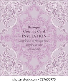 Classic greeting card Vector. Luxury background for invitations, ceremony, events. Royal victorian texture ornament. Rich elegant background