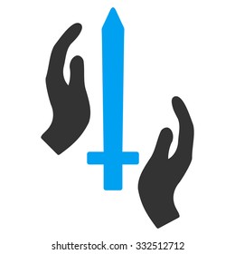 Classic Guard vector icon. Style is flat symbol, rounded angles, white background.
