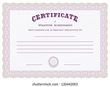 Classic guilloche background like those seen on diplomas, stock certificates, etc.