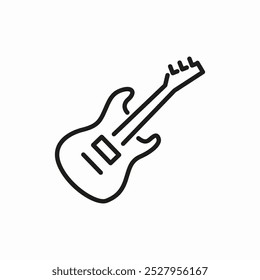 Vector de signo de ícono de guitarra clásica