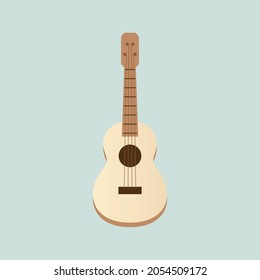 Classic Guitar Isolated Vector Illustration