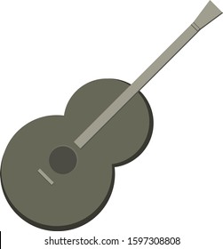 classic guitar using brown color
