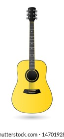 Classic Guitar Vector Illustration, EPS 10.