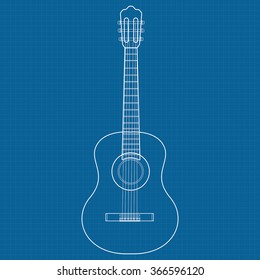 165 Acoustic Guitar Blueprint Images, Stock Photos & Vectors | Shutterstock