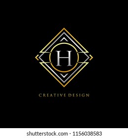 Classic H Letter Geometric Logo