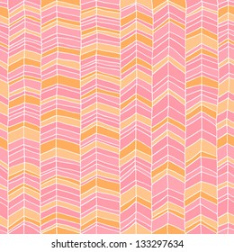 Clásico dibujado a mano chevron sin patrón. Elegante zig zag de fondo. Textura de la línea. Ilustración vectorial