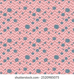 Classic hand drawn chevron seamless pattern. Elegant zig zag background. Colorful line texture. Vector illustration