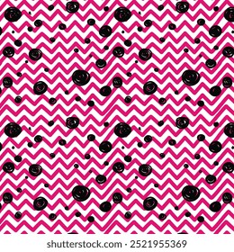 Clásico dibujado a mano chevron sin patrón. Elegante zig zag de fondo. Textura de línea colorida. Ilustración vectorial