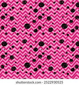 Classic hand drawn chevron seamless pattern. Elegant zig zag background. Colorful line texture. Vector illustration