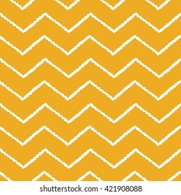 Classic hand drawn chevron seamless pattern. Elegant zig zag background. Colorful line texture. Vector illustration