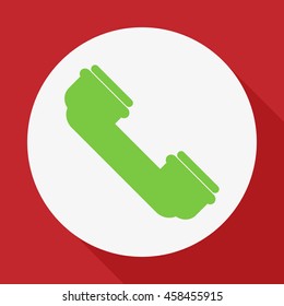 Classic handset. Vector icon.