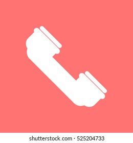 Classic handset. Vector icon.