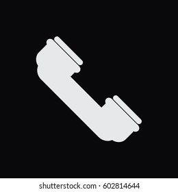 Classic handset. Vector icon.