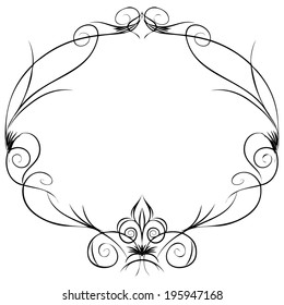 classic handwriting framing line classical nails border space elderly drawn mark empty older ornate beauty turn art ornamental traditional swirl banner straight victorian index fashioned filigree flou