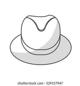 classic hat icon image vector illustration design 