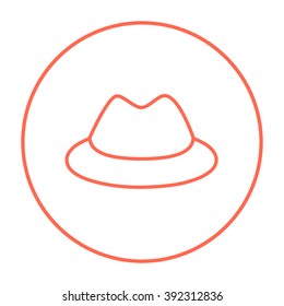 Classic hat line icon.