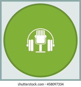 Classic headphones with microphone.