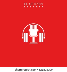 Classic headphones with microphone.
