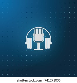 Classic headphones with microphone.