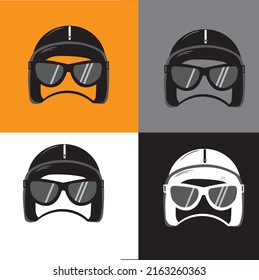 classic helmet suitable for motorcycle group logo