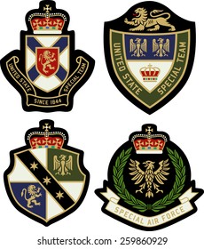 classic heraldic royal emblem badge shield