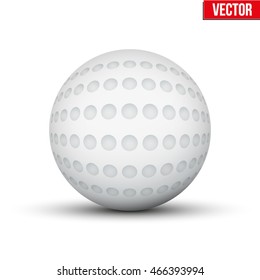 Classic Hockey Field Ball. Sport Equipment. Editable Vector illustration Isolated on white background.