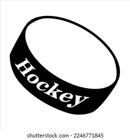 Estilo de línea simple del elemento de hockey clásico