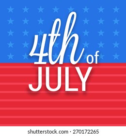 Classic Holiday Vector Lettering Series: Happy 4th of July