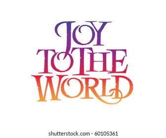 Classic Holiday Vector Lettering Series: Joy to the World