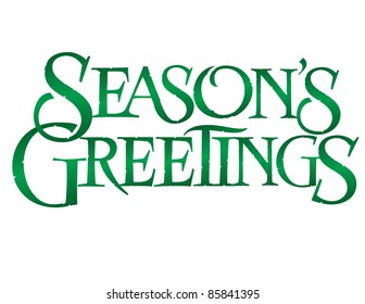 Classic Holiday Vector Lettering Series: Season's Greetings