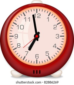 classic home clock vector illustration