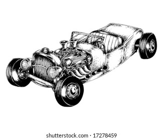 classic hot rod car