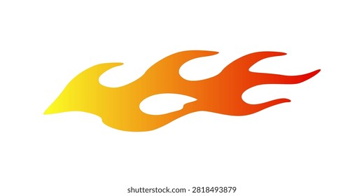 Classic Hot Rod Fire Flame Decal For Vehicle Vinyl Wrap