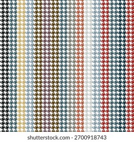Classic  Houndstooth Pattern, Seamless Textile Design for Fashion, Upholstery, Wallpapers, Digital Backgrounds, Wrapping Paper, and Vintage Style Projects