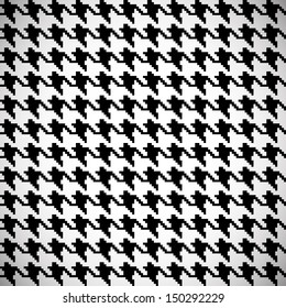 Classic houndstooth seamless pattern 