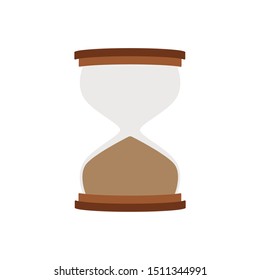 A classic hourglass done vector sand illustration