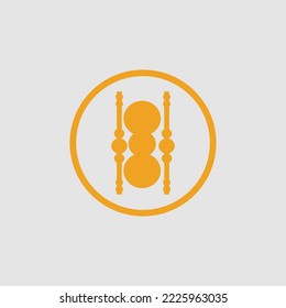 classic Hourglass logo Icon Vector Illustration design template