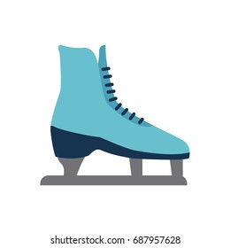 classic ice figure skates sport equipment side view