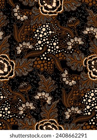 Classic Indonesian batik designs for covers, digital printing and industrial needs