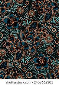 Classic Indonesian batik designs for covers, digital printing and industrial needs