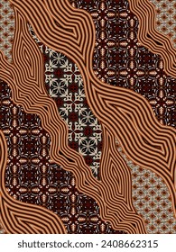 Classic Indonesian batik designs for covers, digital printing and industrial needs