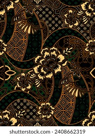 Classic Indonesian batik designs for covers, digital printing and industrial needs