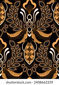 Classic Indonesian batik designs for covers, digital printing and industrial needs