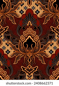 Classic Indonesian batik designs for covers, digital printing and industrial needs