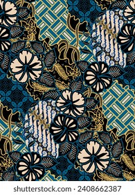 Classic Indonesian batik designs for covers, digital printing and industrial needs