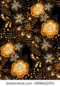 Classic Indonesian batik designs for covers, digital printing and industrial needs