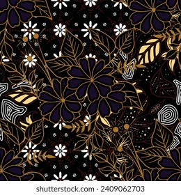 Classic Indonesian batik designs for covers, digital printing and industrial needs
