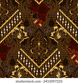 Classic Indonesian batik designs for covers, digital printing and industrial needs