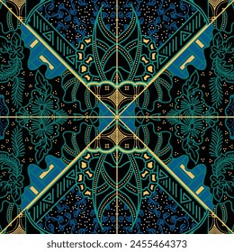 Diseños clásicos de batik indonesio, para cubiertas, invitaciones y otras necesidades de impresión