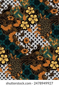 Classic Indonesian batik designs for covers, digital printing and industrial needs